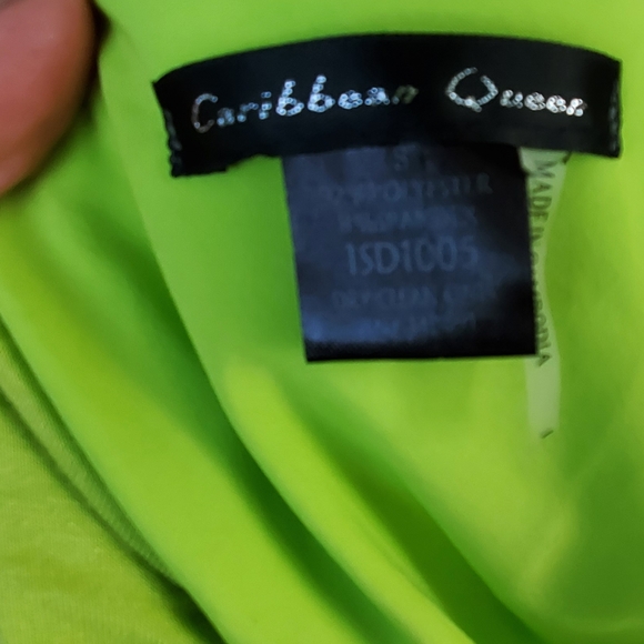 V- Neck Bodysuit Green Size S - Picture 6 of 9